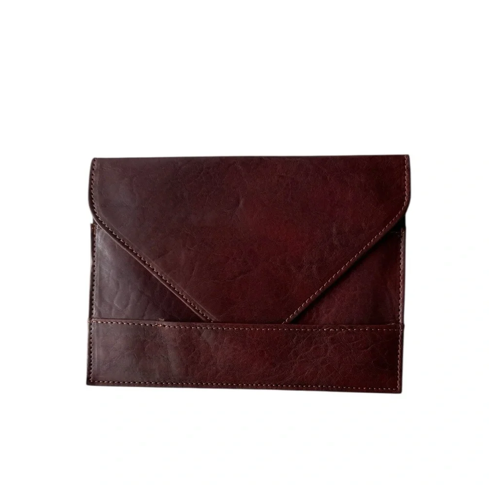 Spotligh06 Chic Brown Leather Women's Clutch Wallet